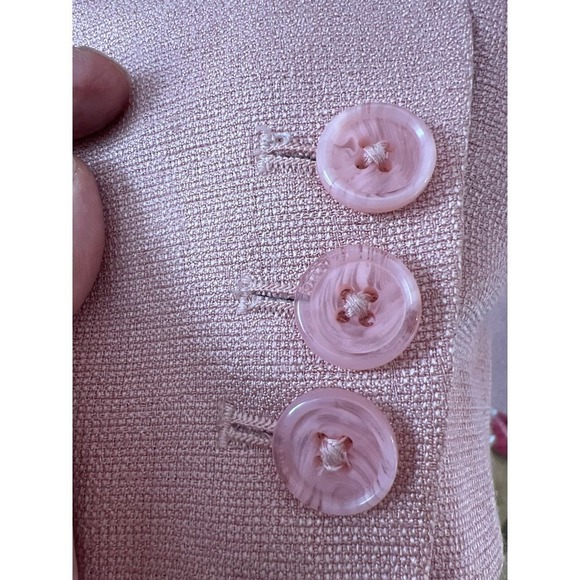 Chicos vtg Pink Single Button Blazer Professional Office Wear Career Jacket sz O - Picture 5 of 8